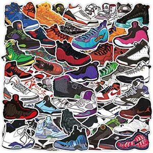 LOT of 200 Random Nike Air Jordan Vinyl Stickers